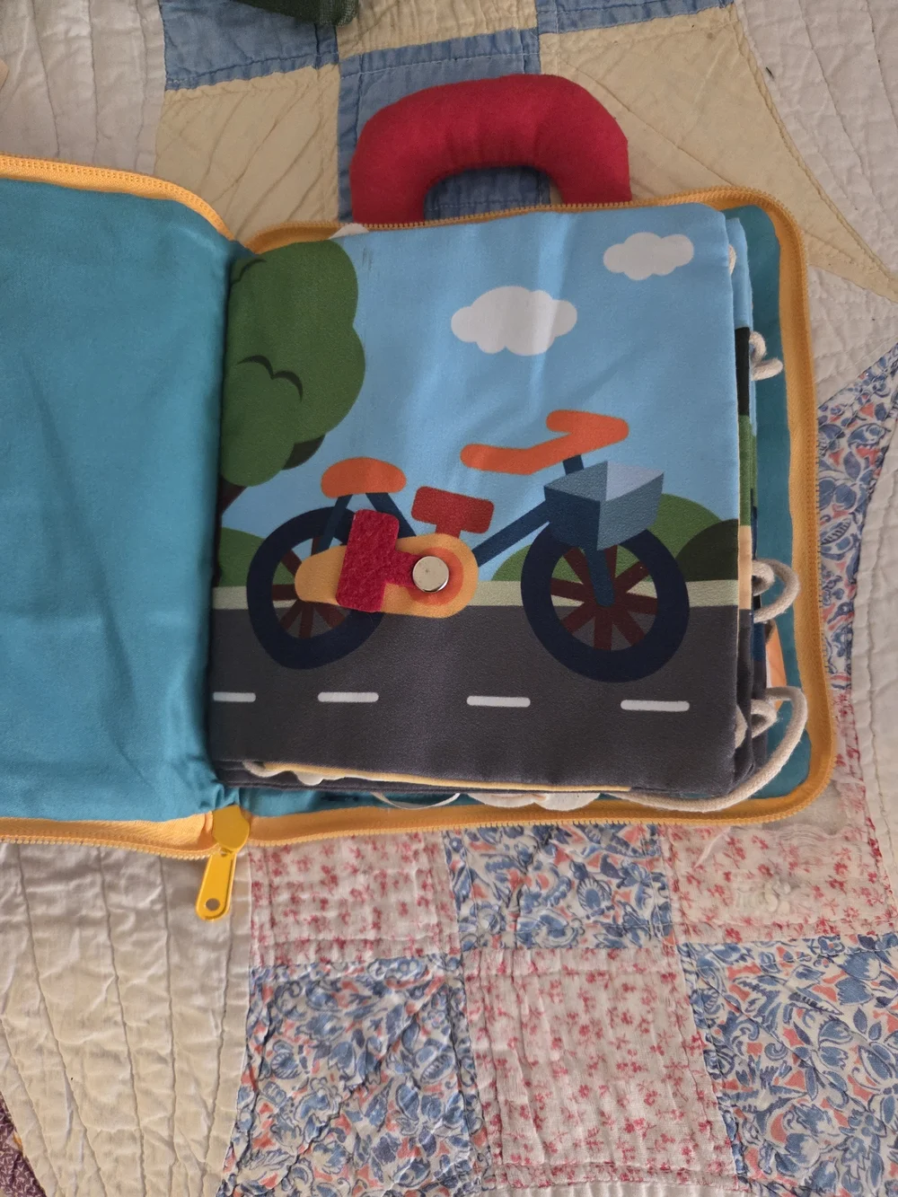 Vehicle Baby Toddler 3D Cloth Book Sensory Transportation Town Educational toy